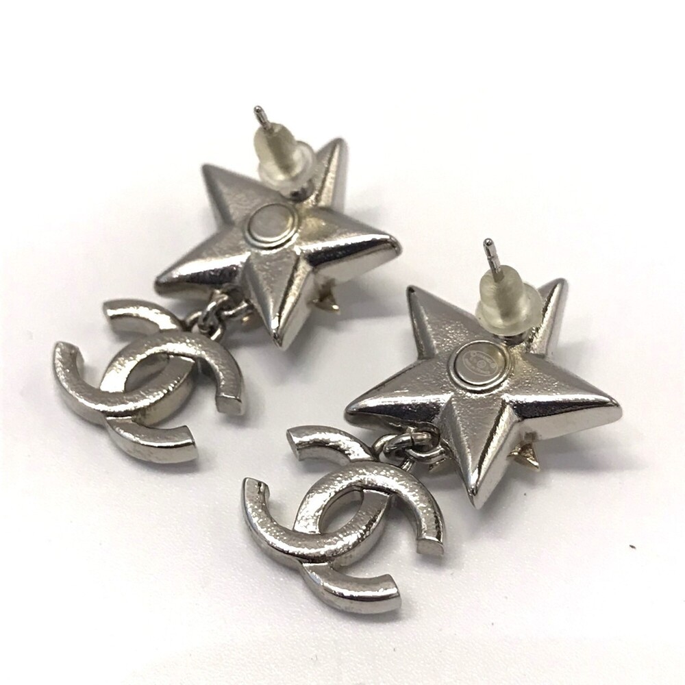 CHANEL Gold Logo Earrings - Picture 2 of 6